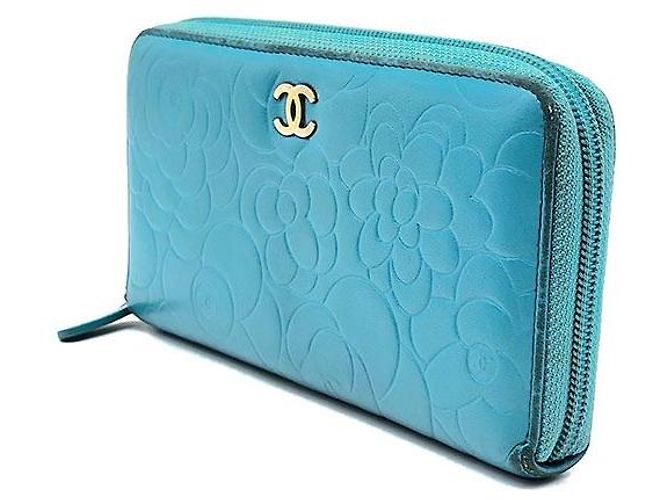 Chanel Camellia Long Wallet Blau - Ansicht 2