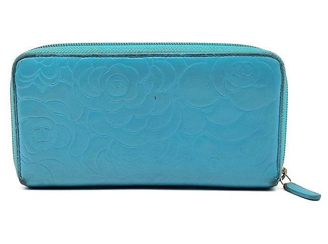Chanel Camellia Long Wallet Blau - Ansicht 3
