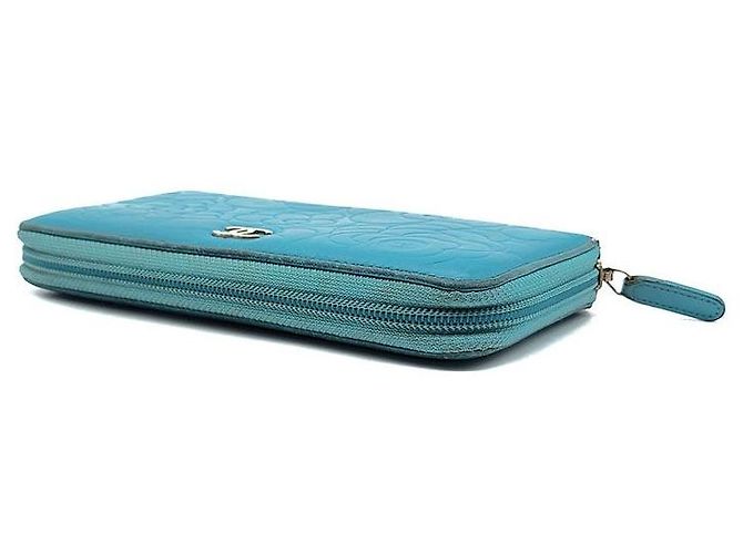 Chanel Camellia Long Wallet Blau - Ansicht 4