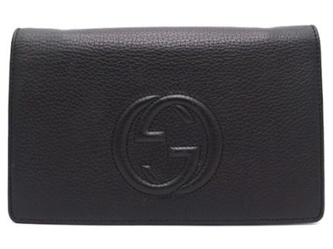 Clutch e borsa a tracolla con catena Gucci Nero - vista 10