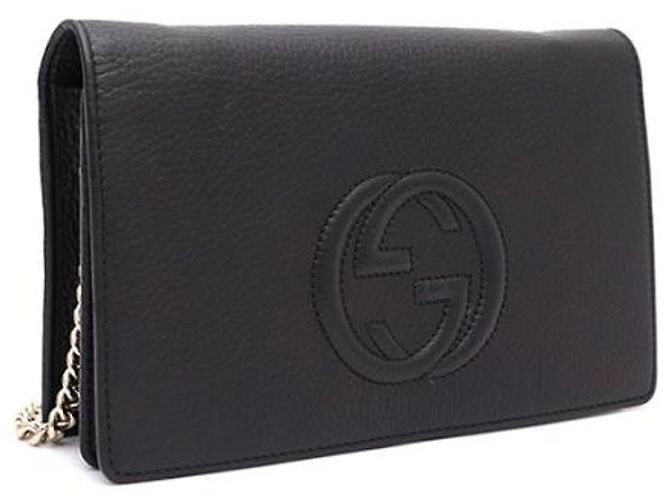Clutch e borsa a tracolla con catena Gucci Nero - vista 11