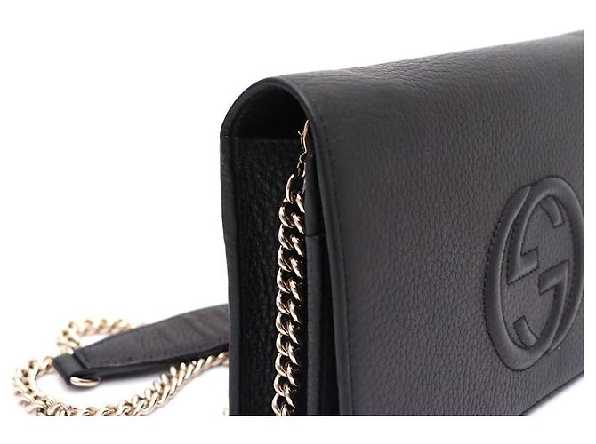 Clutch e borsa a tracolla con catena Gucci Nero - vista 13