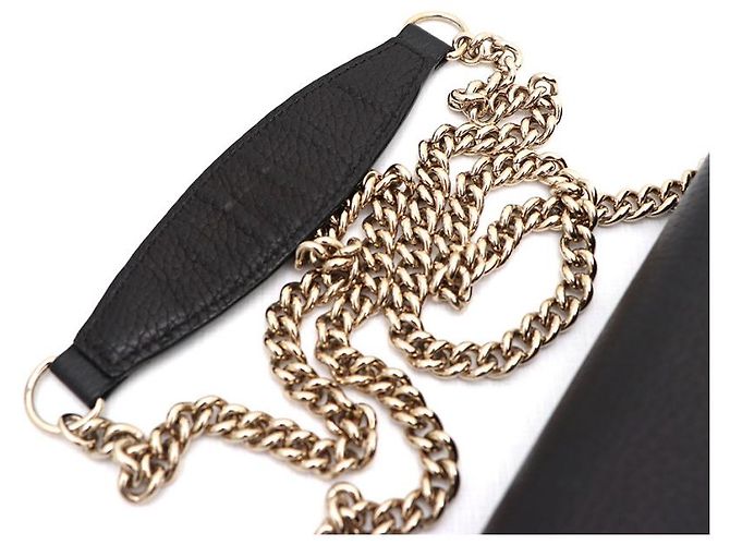 Clutch e borsa a tracolla con catena Gucci Nero - vista 18