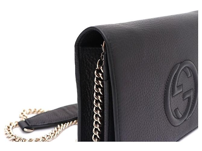 Clutch e borsa a tracolla con catena Gucci Nero - vista 4