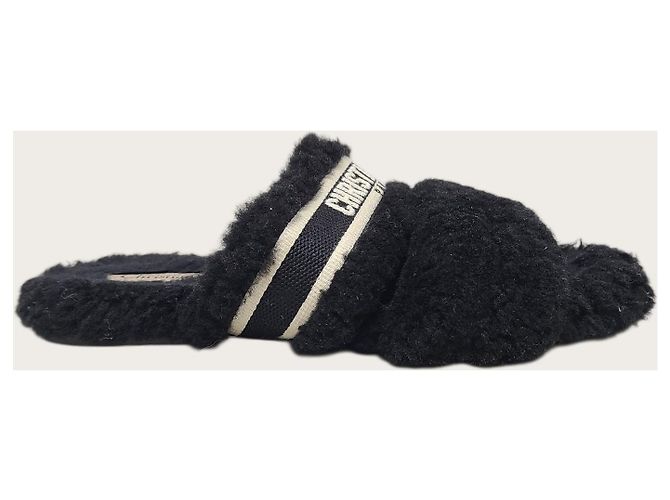 Dior Mule in shearling nere Nero - vista 2