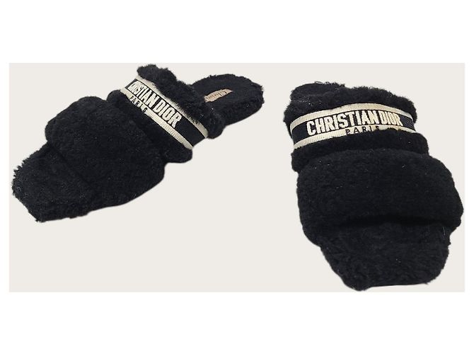 Dior Mule in shearling nere Nero - vista 3