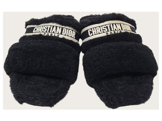 Dior Mule in shearling nere Nero - vista 6