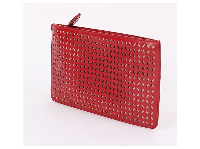 Alaïa Mini clutch rossa con taglio laser Rosso - vista 2