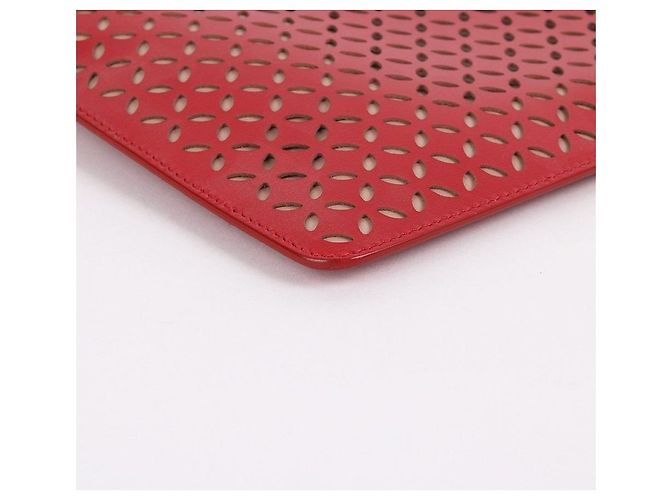 Alaïa Mini clutch rossa con taglio laser Rosso - vista 7