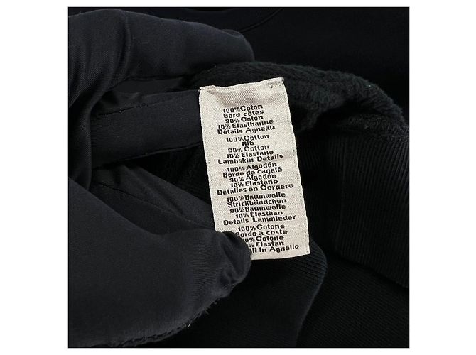 Hermès Dragon Leather Patch Logo Sweatshirt Black - view 5