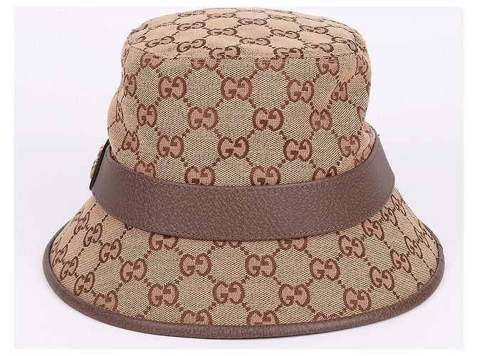 Gucci Double Brown Bucket Hat Größe Braun - Ansicht 3