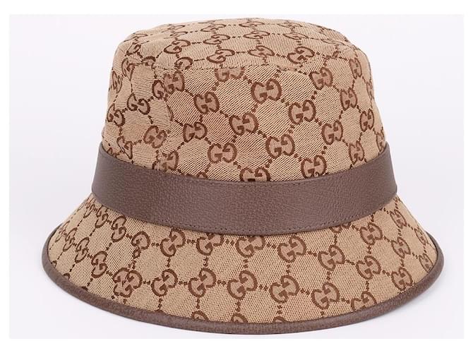 Gucci Double Brown Bucket Hat Größe Braun - Ansicht 4