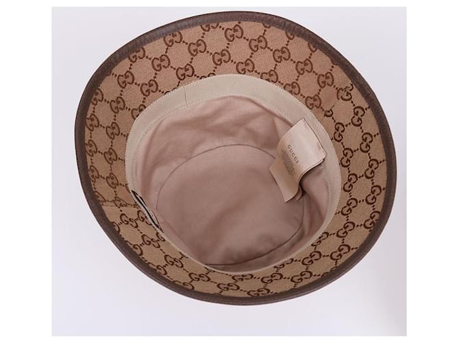 Gucci Double Brown Bucket Hat Größe Braun - Ansicht 6