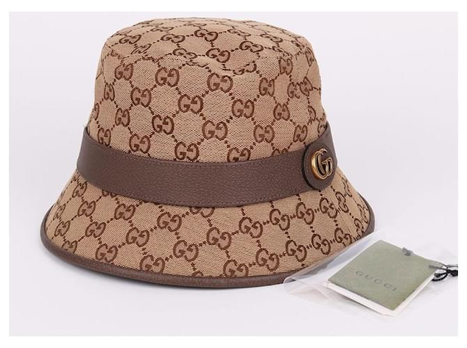 Gucci Double Brown Bucket Hat Größe Braun - Ansicht 9