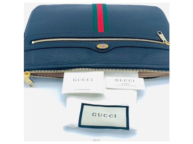 Gucci Clutch Ophidia Black Three-Stripe Multicolore - vista 5