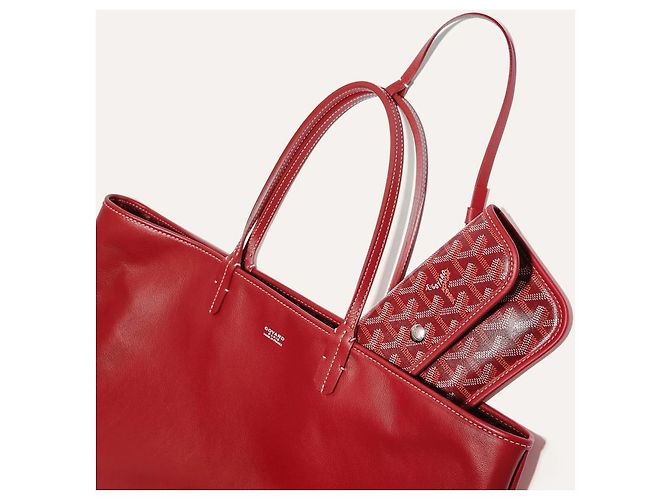 Goyard Sac Anjou PM Rouge - vue 5