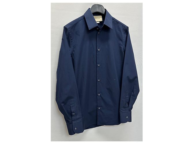 Gucci Camisa de popelina de algodón con doble bordado Negro - vista 3