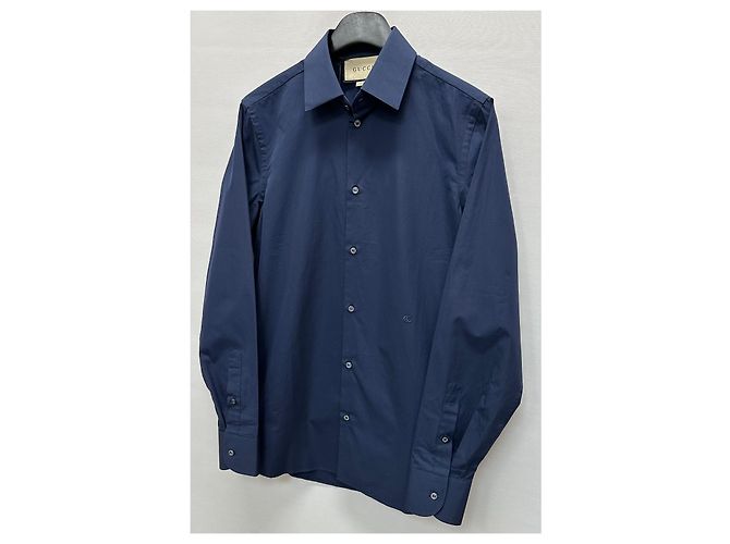 Gucci Camisa de popelina de algodón con doble bordado Negro - vista 4