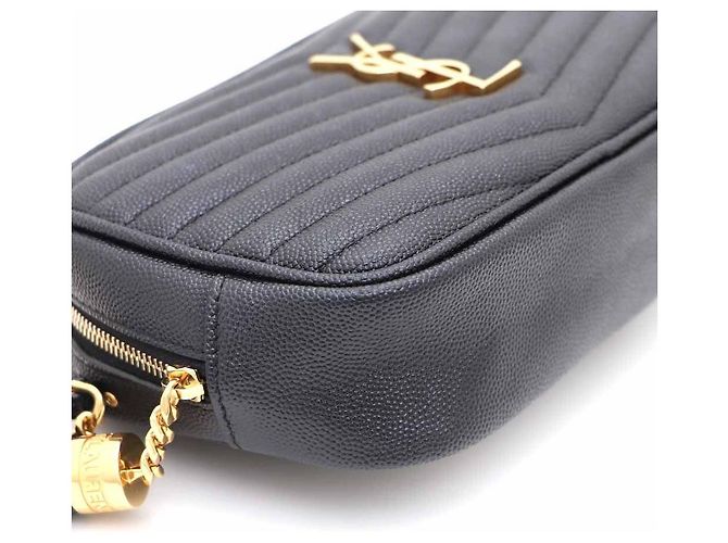 Saint Laurent Borsa a Spalla e Borsa a Tracolla Lou Mini Matelassé Nero - vista 4