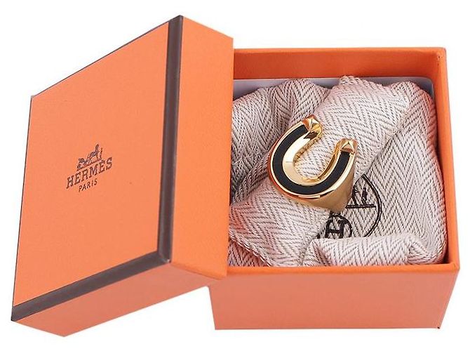Ring Hermès Anel Jockette Large Model Laranja - vista 2
