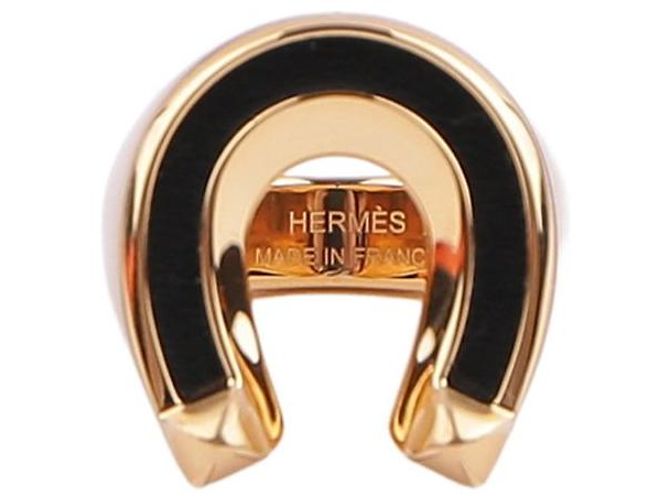 Ring Hermès Anel Jockette Large Model Laranja - vista 8