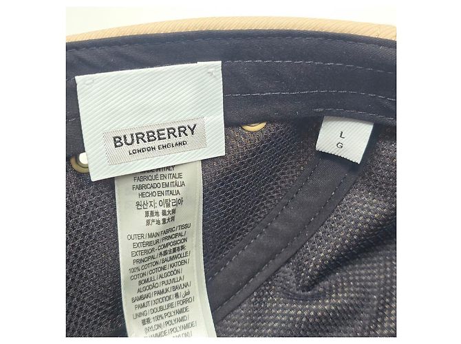 Burberry Cappellino Snapback in cotone con logo Camp applicato Multicolore - vista 9