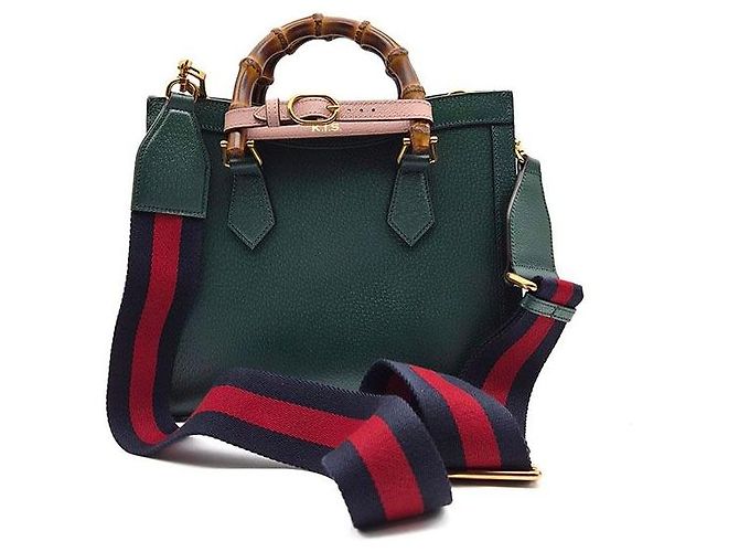Gucci Borsa Tote e Borsa a Spalla Diana Medium Verde - vista 3