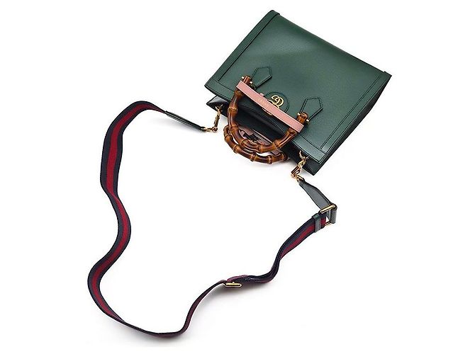 Gucci Borsa Tote e Borsa a Spalla Diana Medium Verde - vista 4