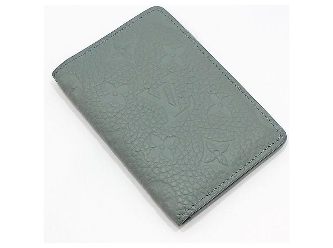 Louis Vuitton Taurillon Monogram Pocket Organizer Card Holder Green - view 3
