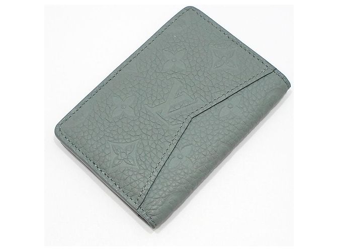 Louis Vuitton Taurillon Monogram Pocket Organizer Card Holder Green - view 4