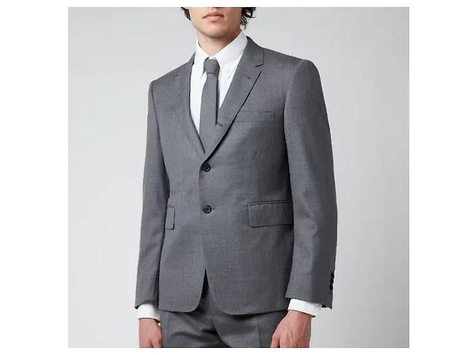 Thom Browne Wool Twill Classic Suit Gray - view 8