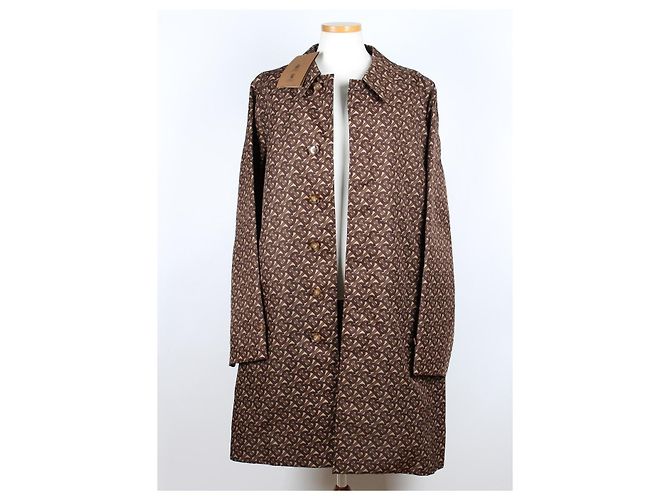 Burberry Cappotto a righe Monogram Rosso - vista 6