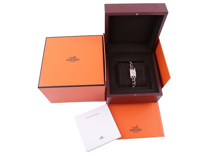 Hermès Nantucket Uhr Kleines Modell Pink - Ansicht 2
