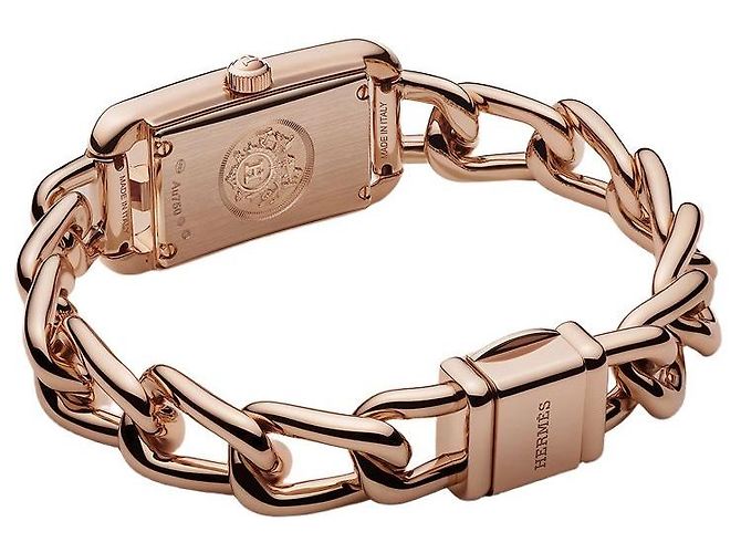 Hermès Nantucket Uhr Kleines Modell Pink - Ansicht 7