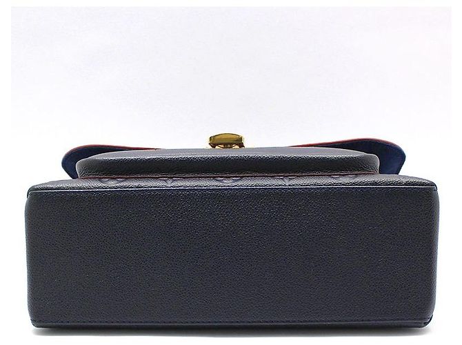 Louis Vuitton Borsa a tracolla Monogram Empreinte Marine Rouge Marignan Blu - vista 5