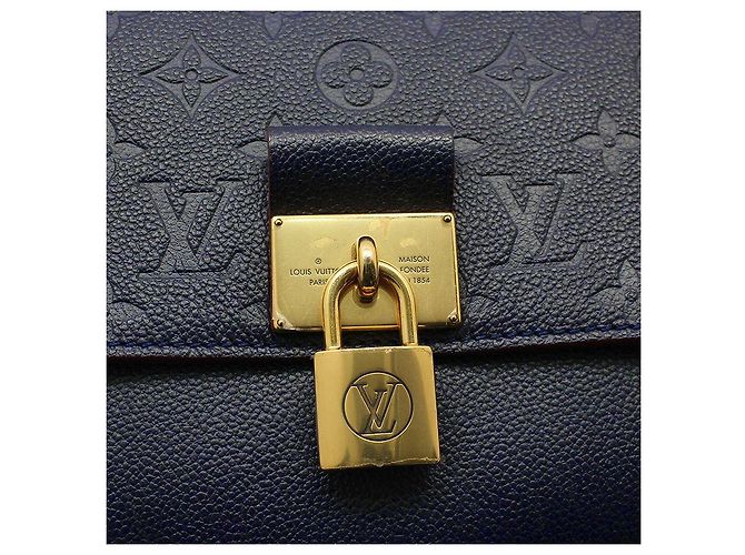 Louis Vuitton Borsa a tracolla Monogram Empreinte Marine Rouge Marignan Blu - vista 6