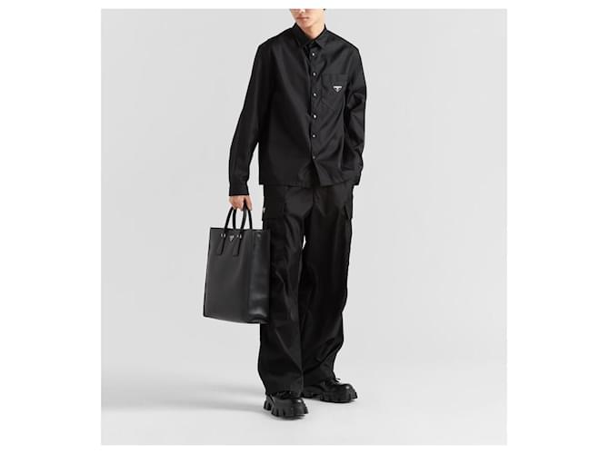Prada Re-Nylon Hemd Schwarz - Ansicht 10