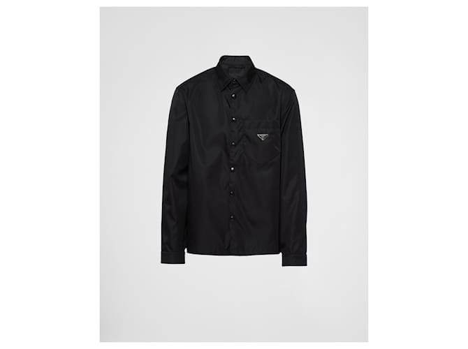 Prada Re-Nylon Hemd Schwarz - Ansicht 6