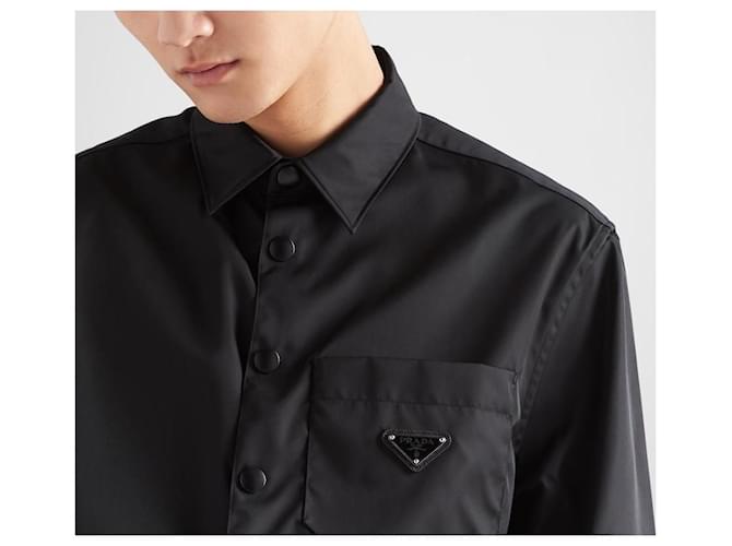 Prada Re-Nylon Hemd Schwarz - Ansicht 8