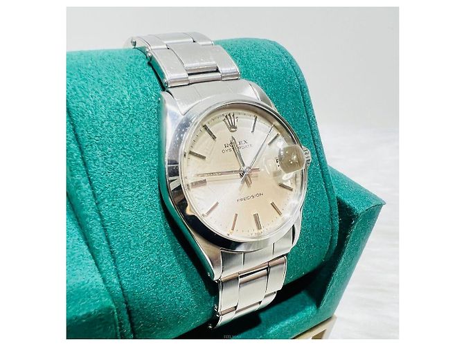 Orologio Rolex Oyster Perpetual Date Precision Unisex Argento - vista 2