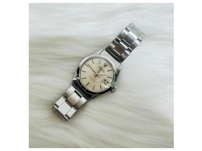 Orologio Rolex Oyster Perpetual Date Precision Unisex Argento - vista 6