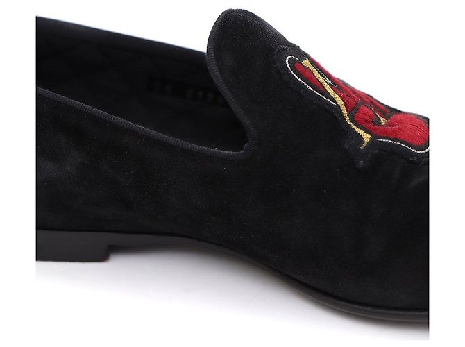 Louis Vuitton Mocassini da uomo LV Piece in scamosciato nero - vista 6
