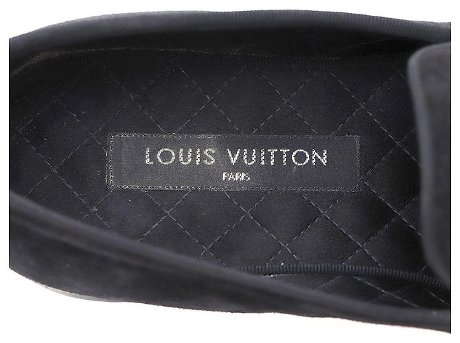 Louis Vuitton Mocassini da uomo LV Piece in scamosciato nero - vista 7
