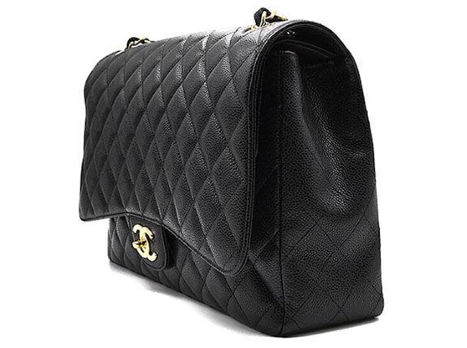 Chanel Caviar Classic Maxi Nero - vista 2