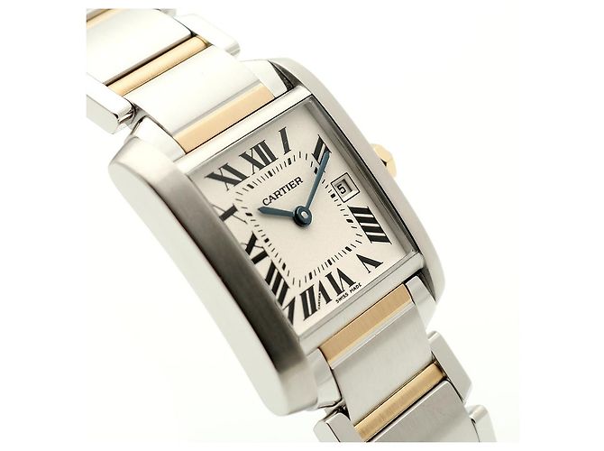 Reloj Cartier Tank Française Medium Combi Unisex Dorado - vista 12