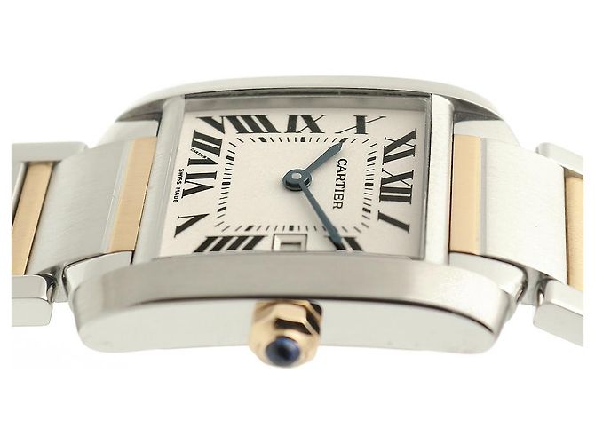 Reloj Cartier Tank Française Medium Combi Unisex Dorado - vista 13