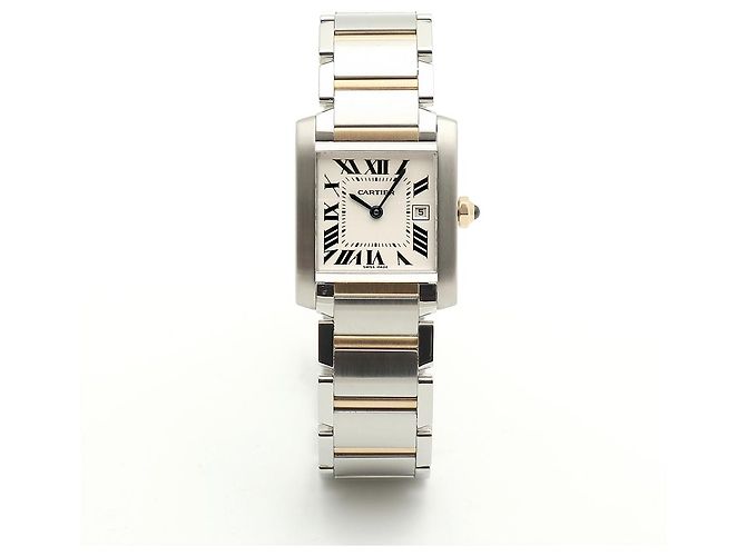 Reloj Cartier Tank Française Medium Combi Unisex Dorado - vista 18