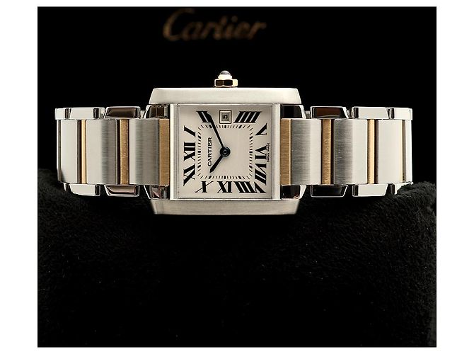 Reloj Cartier Tank Française Medium Combi Unisex Dorado - vista 2