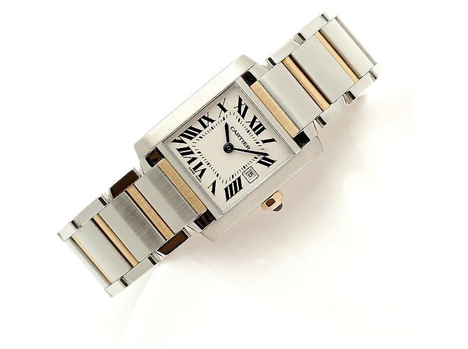 Reloj Cartier Tank Française Medium Combi Unisex Dorado - vista 22
