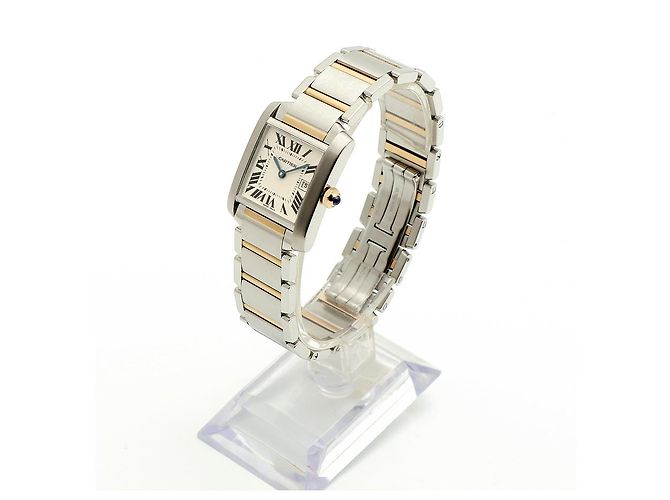 Reloj Cartier Tank Française Medium Combi Unisex Dorado - vista 5